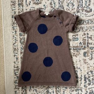 Girls sweater dress with big polka dots 💖
